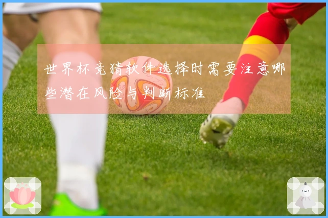 世界杯竞猜软件选择时需要注意哪些潜在风险与判断标准